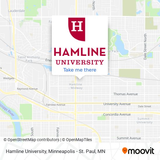 Hamline University map
