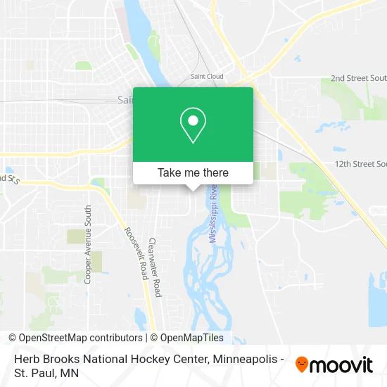 Herb Brooks National Hockey Center map