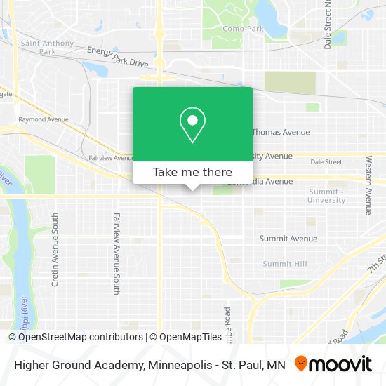 Higher Ground Academy map