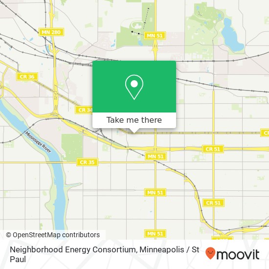 Mapa de Neighborhood Energy Consortium