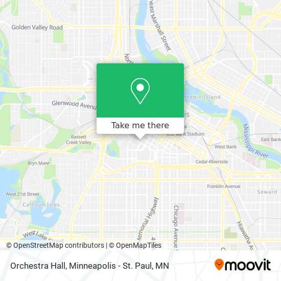 Mapa de Orchestra Hall