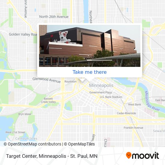 Target Center map