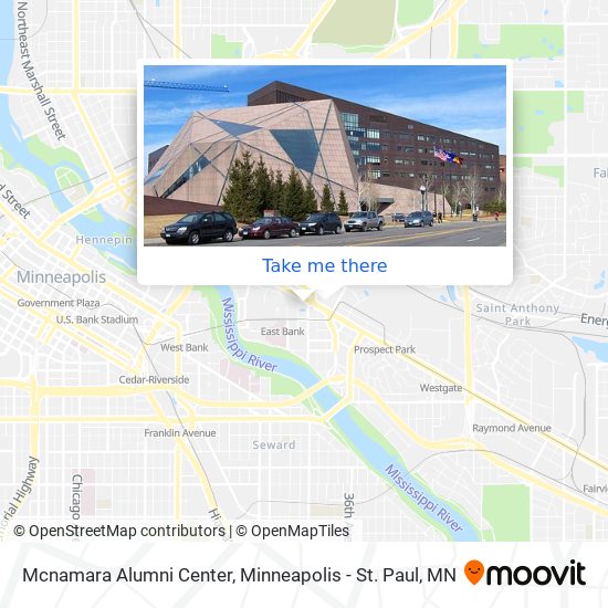 Mcnamara Alumni Center map