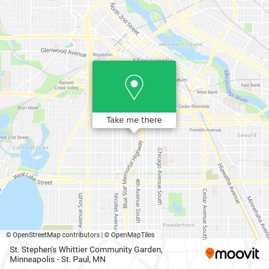 Mapa de St. Stephen's Whittier Community Garden