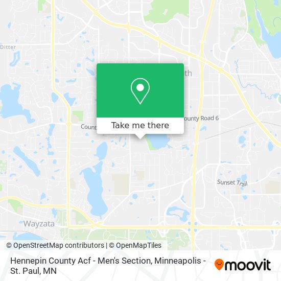 Hennepin County Acf - Men's Section map