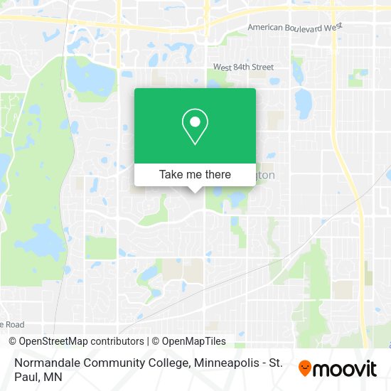 Normandale Community College map