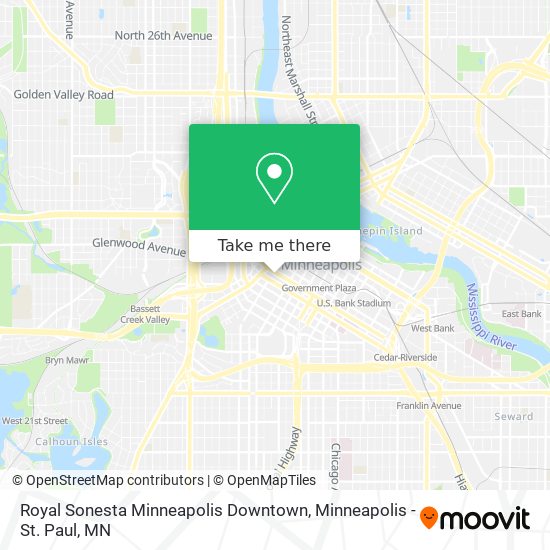 Royal Sonesta Minneapolis Downtown map