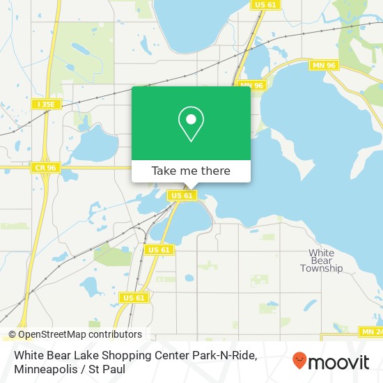 White Bear Lake Shopping Center Park-N-Ride map