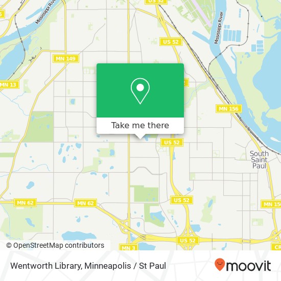 Wentworth Library map