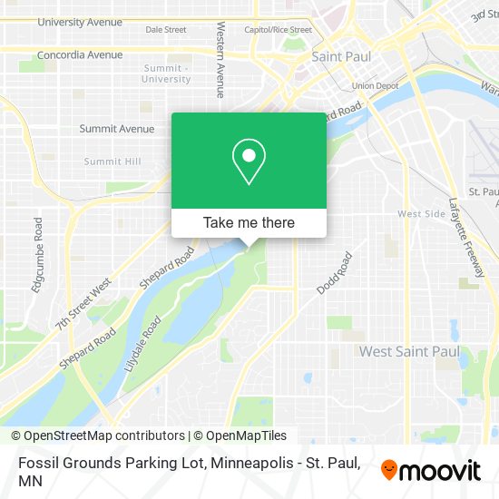 Fossil Grounds Parking Lot map