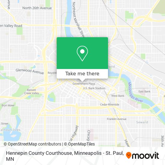 Hennepin County Courthouse map