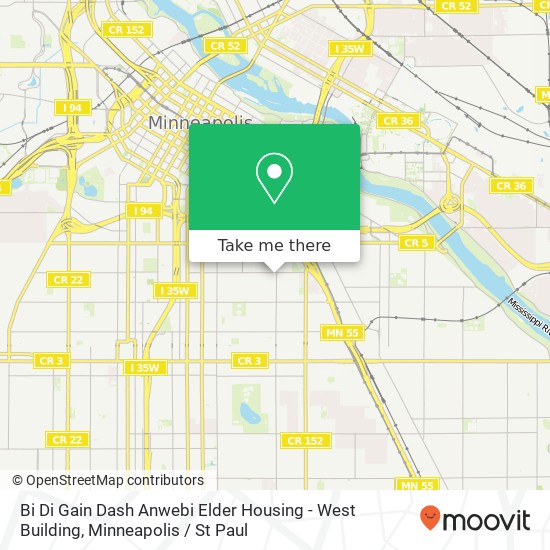 Bi Di Gain Dash Anwebi Elder Housing - West Building map