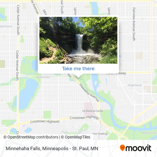 Minnehaha Falls map