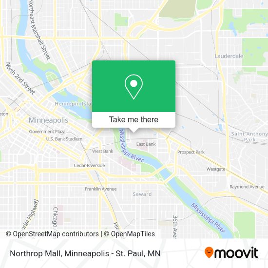 Northrop Mall map