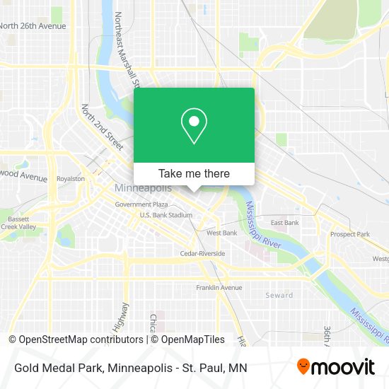 Mapa de Gold Medal Park