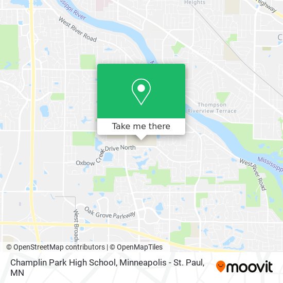Champlin Park High School map