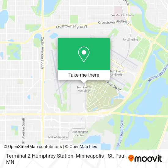 Mapa de Terminal 2-Humphrey Station