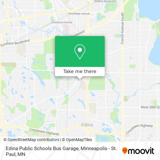 Edina Public Schools Bus Garage map