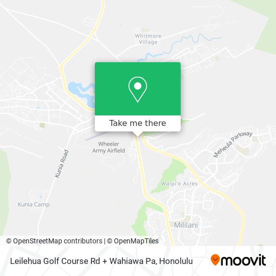 Mapa de Leilehua Golf Course Rd + Wahiawa Pa