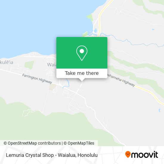 Lemuria Crystal Shop - Waialua map