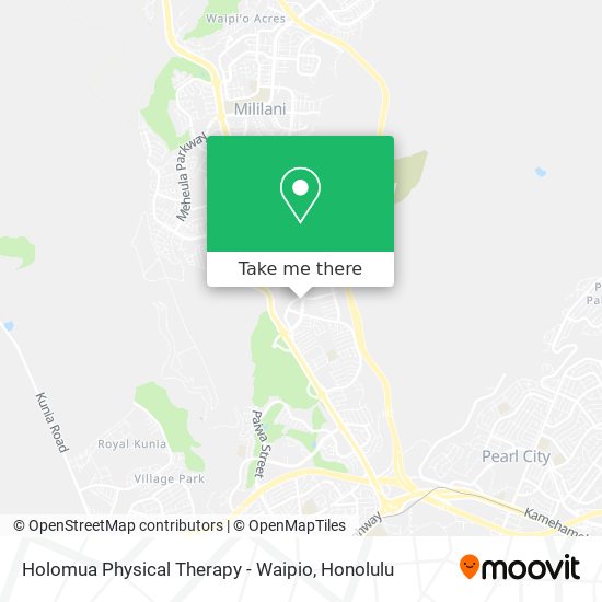 Holomua Physical Therapy - Waipio map