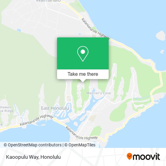 Kaoopulu Way map
