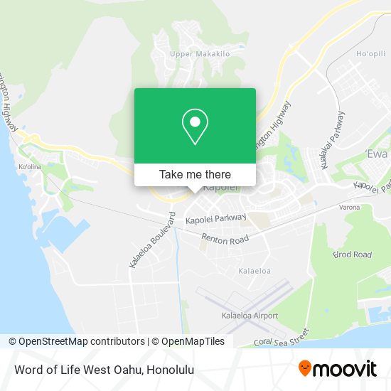 Mapa de Word of Life West Oahu