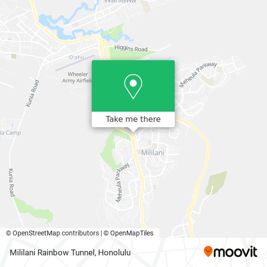 Mililani Rainbow Tunnel map