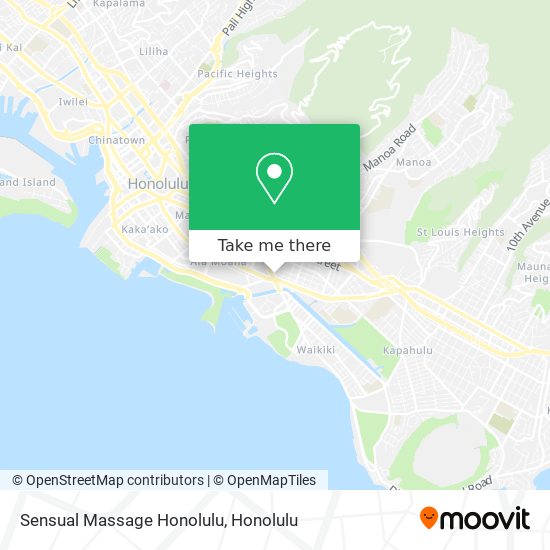 Sensual Massage Honolulu map