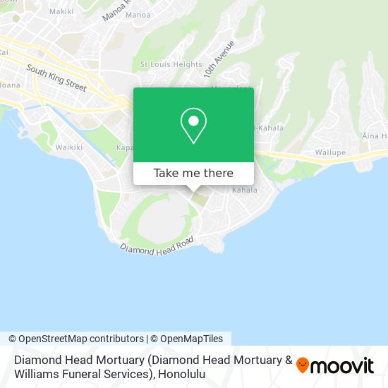 Mapa de Diamond Head Mortuary (Diamond Head Mortuary & Williams Funeral Services)