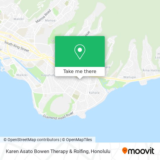 Karen Asato Bowen Therapy & Rolfing map