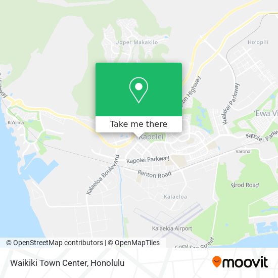 Mapa de Waikiki Town Center