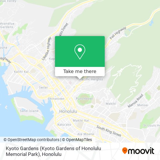 Kyoto Gardens (Kyoto Gardens of Honolulu Memorial Park) map