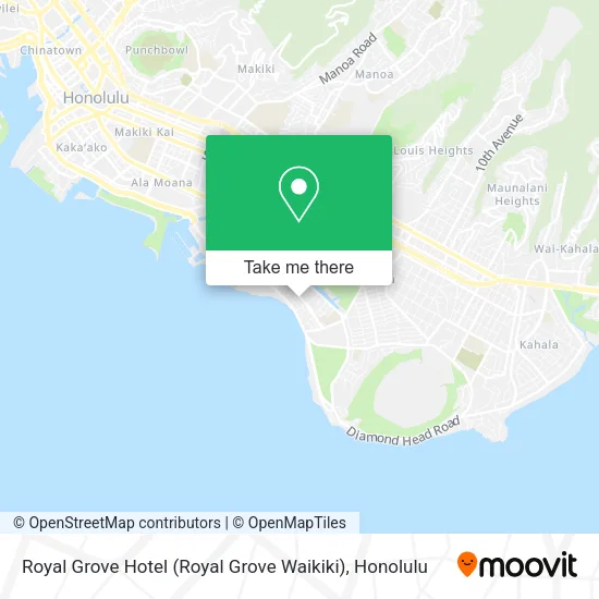 Royal Grove Hotel (Royal Grove Waikiki) map