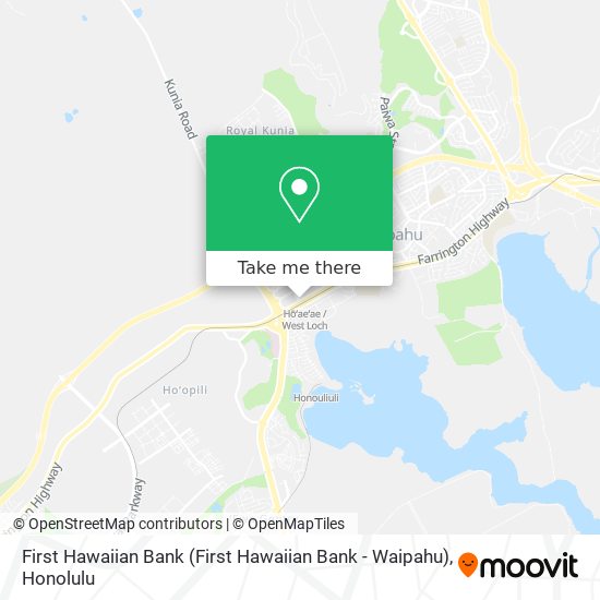 First Hawaiian Bank map