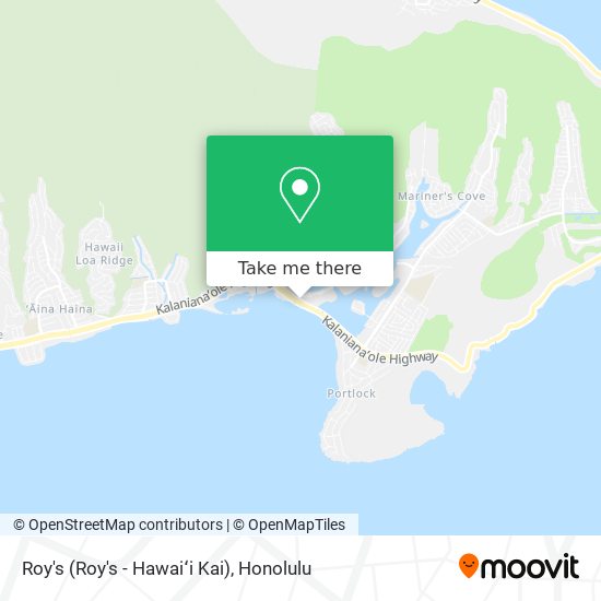 Roy's (Roy's - Hawaiʻi Kai) map
