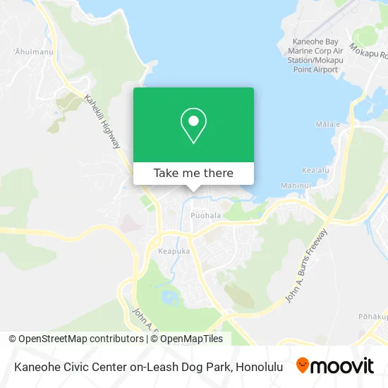 Mapa de Kaneohe Civic Center on-Leash Dog Park