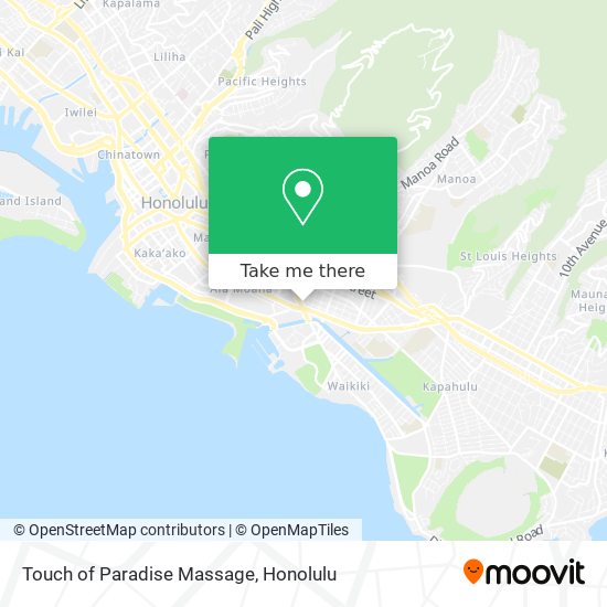 Touch of Paradise Massage map