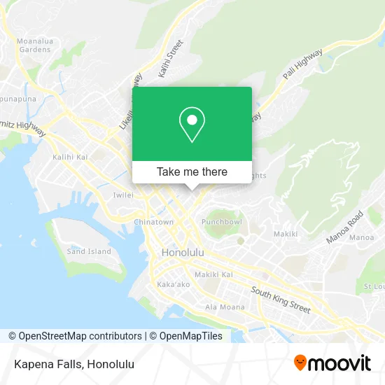 Kapena Falls map
