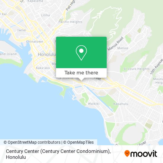 Mapa de Century Center (Century Center Condominium)