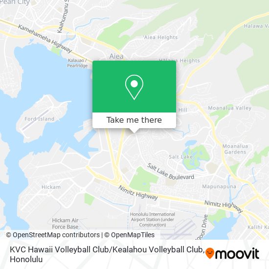 Mapa de KVC Hawaii Volleyball Club / Kealahou Volleyball Club