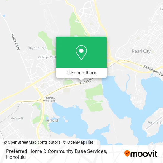 Mapa de Preferred Home & Community Base Services