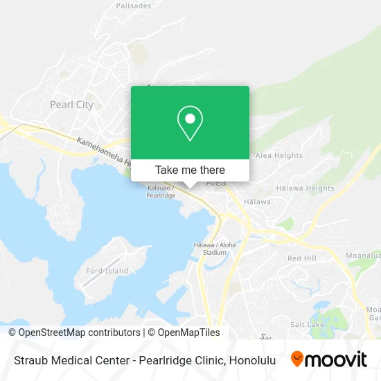 Straub Medical Center - Pearlridge Clinic map