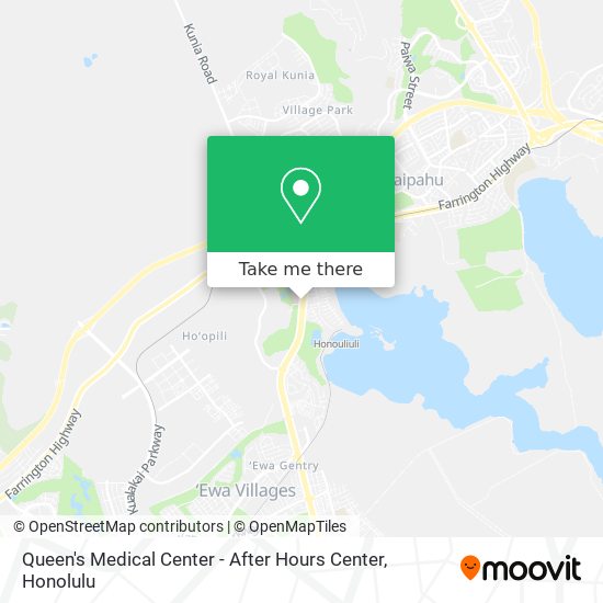 Queen's Medical Center - After Hours Center map