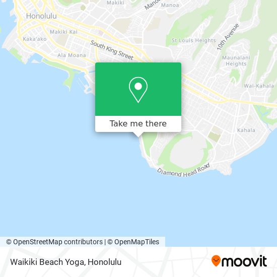 Mapa de Waikiki Beach Yoga