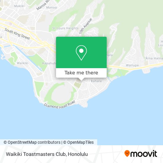 Mapa de Waikiki Toastmasters Club