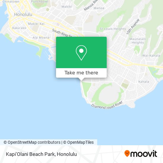 Mapa de Kapi'Olani Beach Park