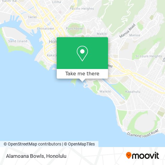 Mapa de Alamoana Bowls
