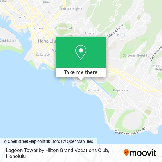 Lagoon Tower by Hilton Grand Vacations Club map