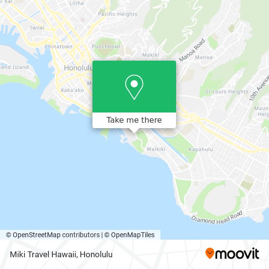 Miki Travel Hawaii map